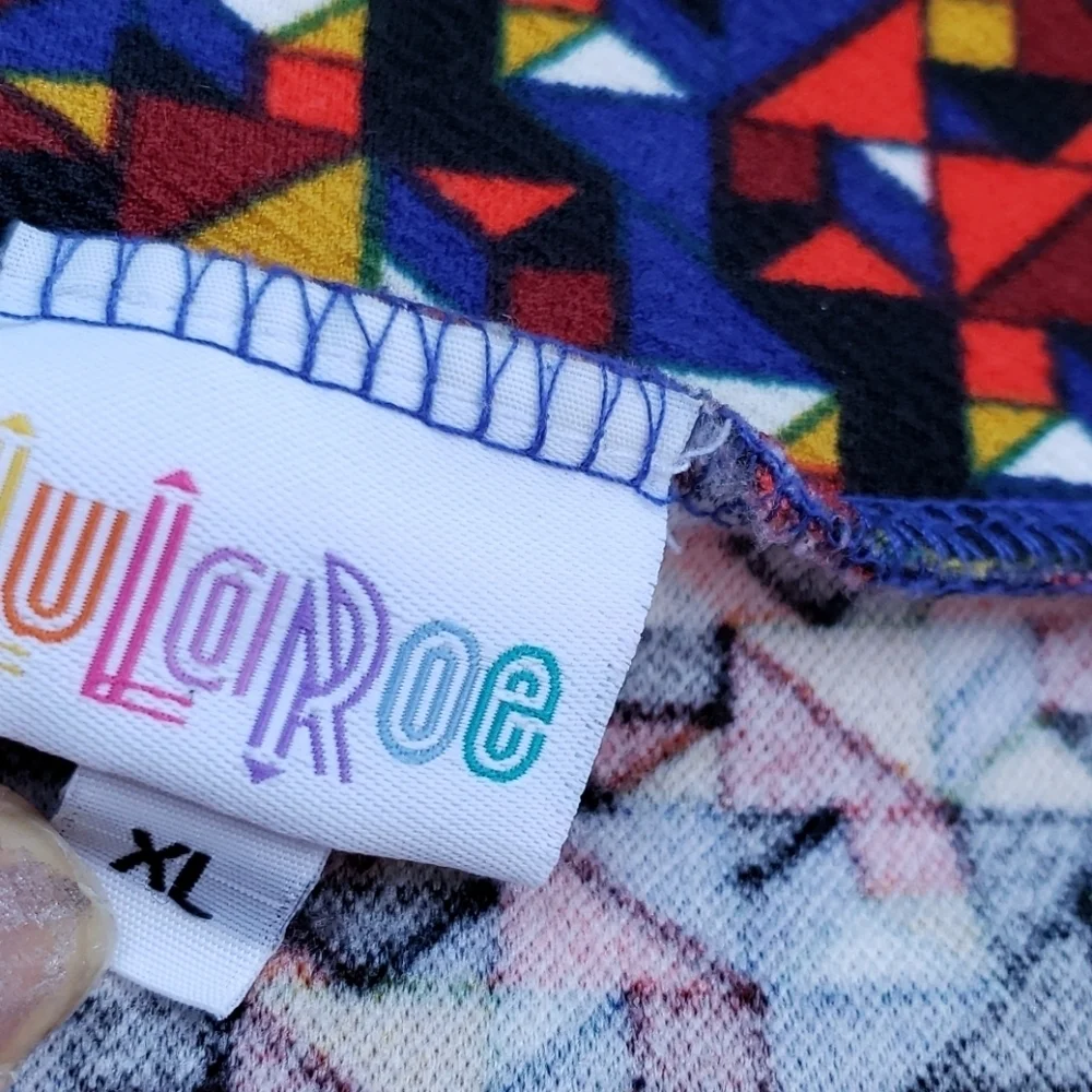 LuLaRoe Cassie Geometric Patterned Pencil Skirt Size XL